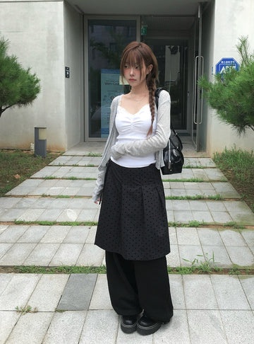 Karl Baguette Leather Shoulder Bag